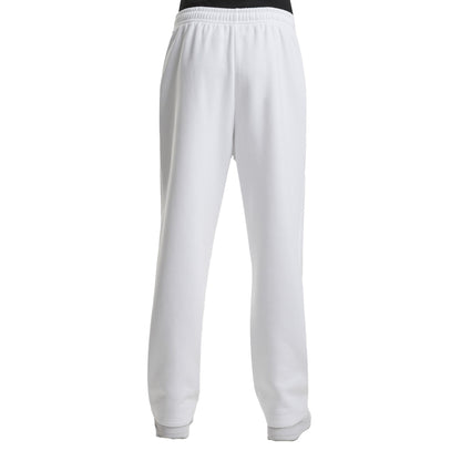 White - Back - Build Your Brand Unisex Adult Fluffy Jogging Bottoms