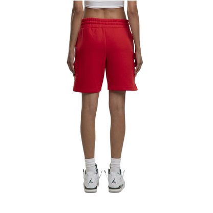 City Red - Back - Build Your Brand Womens-Ladies Basic Sweat Shorts