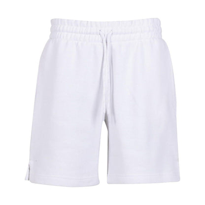 White - Front - Build Your Brand Womens-Ladies Basic Sweat Shorts