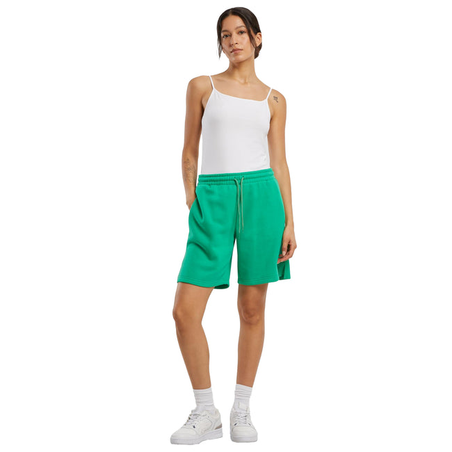 Grass Green - Side - Build Your Brand Womens-Ladies Basic Sweat Shorts