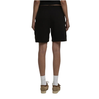 Black - Back - Build Your Brand Womens-Ladies Basic Sweat Shorts