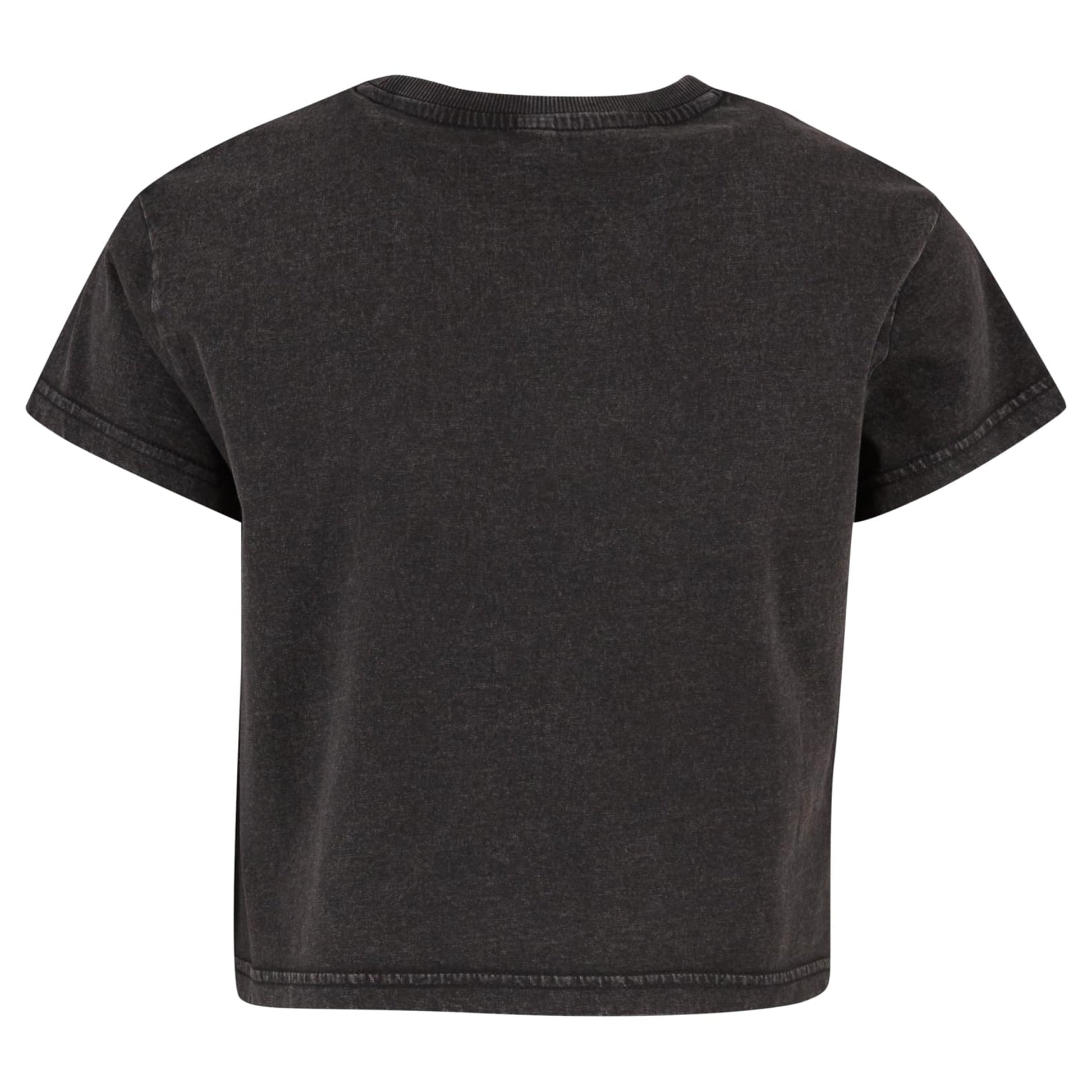 Black - Back - Build Your Brand Womens-Ladies Vintage Cropped T-Shirt