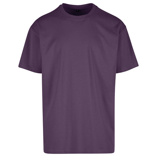 Purple Night - Front - Build Your Brand Unisex Adult Cotton Loose T-Shirt