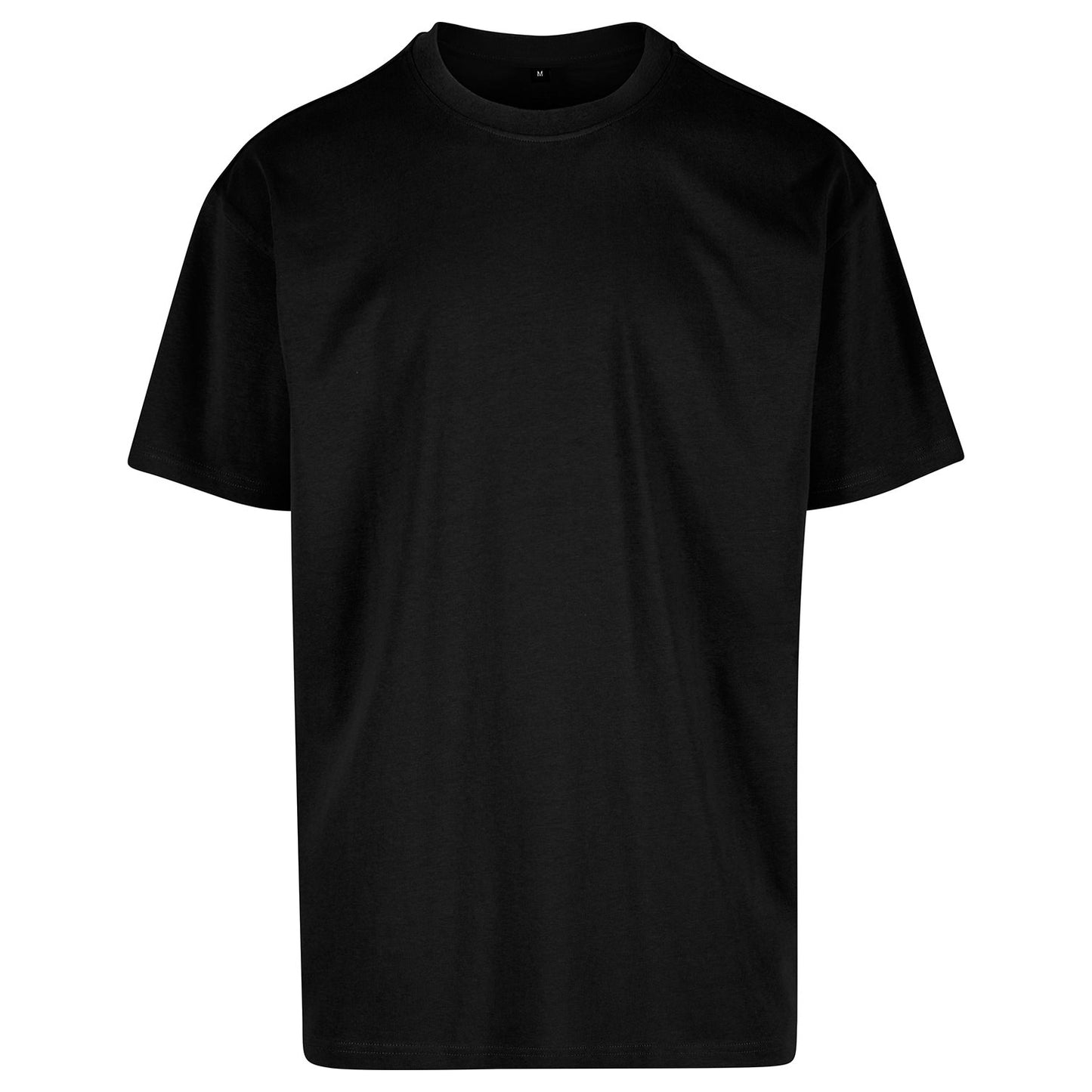Black - Front - Build Your Brand Unisex Adult Cotton Loose T-Shirt
