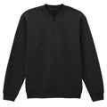 Black - Front - Gildan Unisex Adult Softstyle Midweight Quarter Zip Sweatshirt