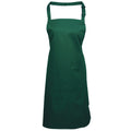 Bottle - Front - Premier Ladies-Womens Colours Bip Apron With Pocket - Workwear