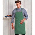 Emerald - Back - Premier Ladies-Womens Colours Bip Apron With Pocket - Workwear