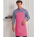 Fuchsia - Back - Premier Ladies-Womens Colours Bip Apron With Pocket - Workwear