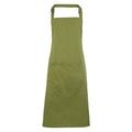 Oasis Green - Front - Premier Ladies-Womens Colours Bip Apron With Pocket - Workwear