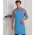 Sapphire - Back - Premier Ladies-Womens Colours Bip Apron With Pocket - Workwear