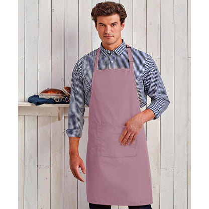Rose - Back - Premier Ladies-Womens Colours Bip Apron With Pocket - Workwear