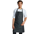 Black Denim - Back - Premier Ladies-Womens Colours Bip Apron With Pocket - Workwear