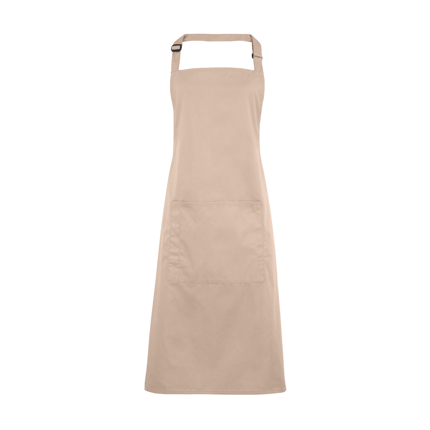 Latte - Front - Premier Ladies-Womens Colours Bip Apron With Pocket - Workwear