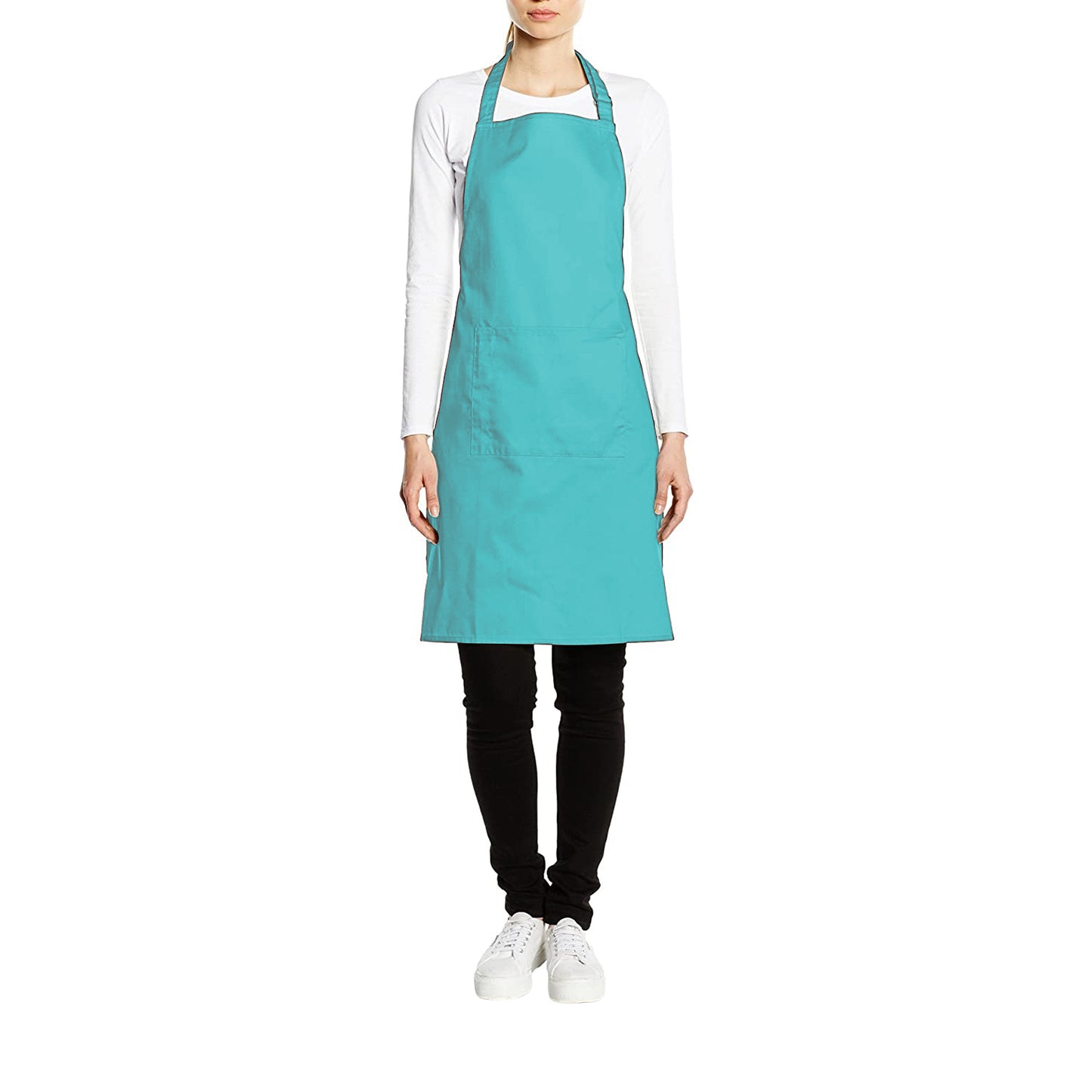 Duck Egg - Back - Premier Ladies-Womens Colours Bip Apron With Pocket - Workwear