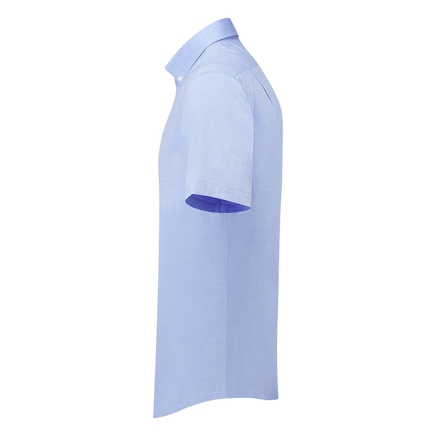 Oxford Blue - Side - Premier Mens Supreme Oxford Short-Sleeved Formal Shirt