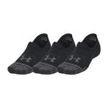 Black - Front - Under Armour Unisex Adult Ultra-Low Training Sports Socks (Pack of 3)