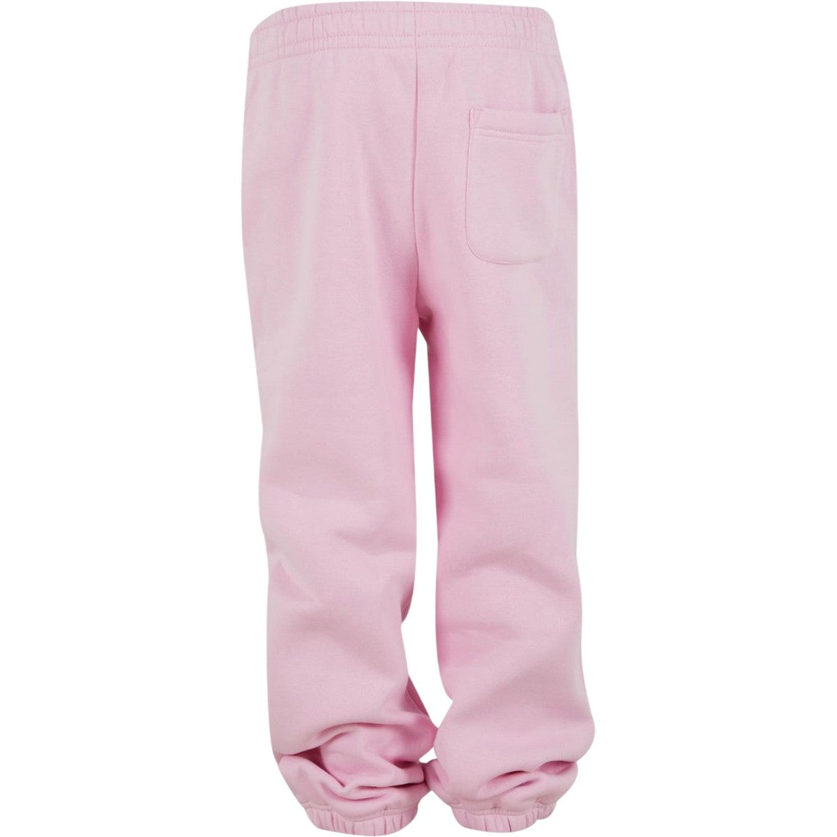 Soft Pink - Back - Build Your Brand Childrens-Kids Fluffy Jogging Bottoms