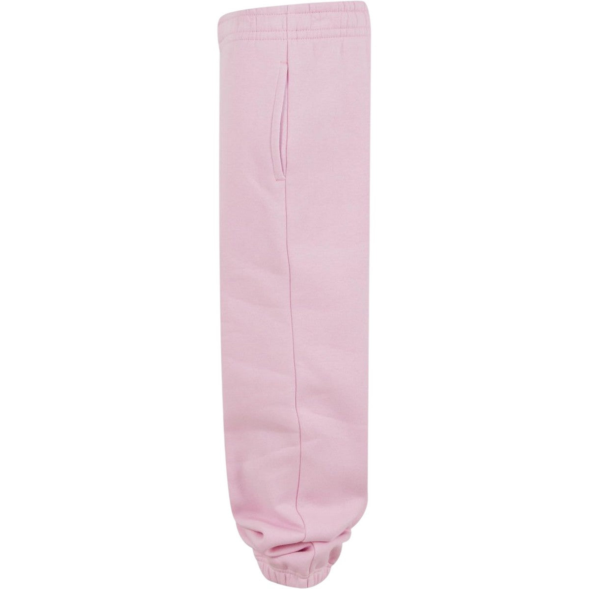 Soft Pink - Side - Build Your Brand Childrens-Kids Fluffy Jogging Bottoms