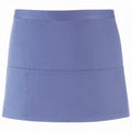 Mid Blue - Front - Premier Ladies-Womens Colours 3 Pocket Apron - Workwear