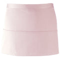 Pink - Front - Premier Ladies-Womens Colours 3 Pocket Apron - Workwear