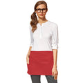 Red - Back - Premier Ladies-Womens Colours 3 Pocket Apron - Workwear