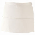 White - Front - Premier Ladies-Womens Colours 3 Pocket Apron - Workwear