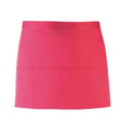 Hot Pink - Front - Premier Ladies-Womens Colours 3 Pocket Apron - Workwear