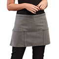 Grey Denim - Back - Premier Ladies-Womens Colours 3 Pocket Apron - Workwear