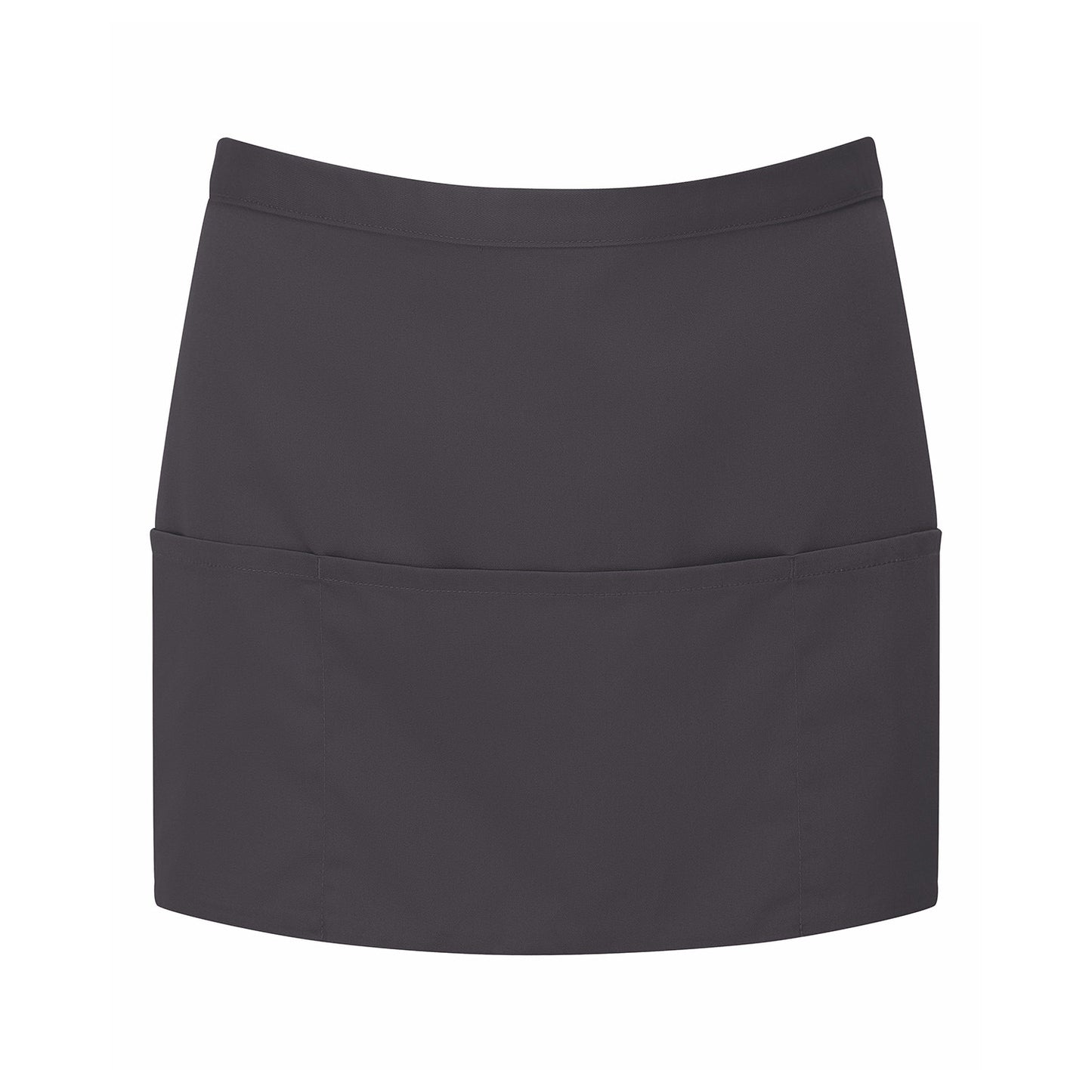 Charcoal - Front - Premier Ladies-Womens Colours 3 Pocket Apron - Workwear