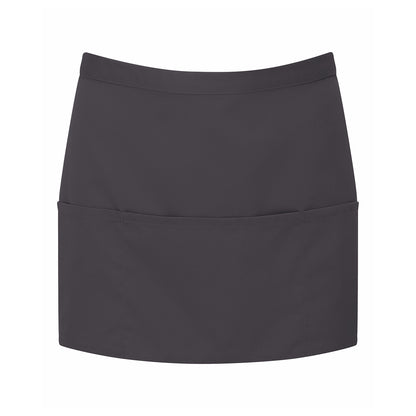 Charcoal - Front - Premier Ladies-Womens Colours 3 Pocket Apron - Workwear