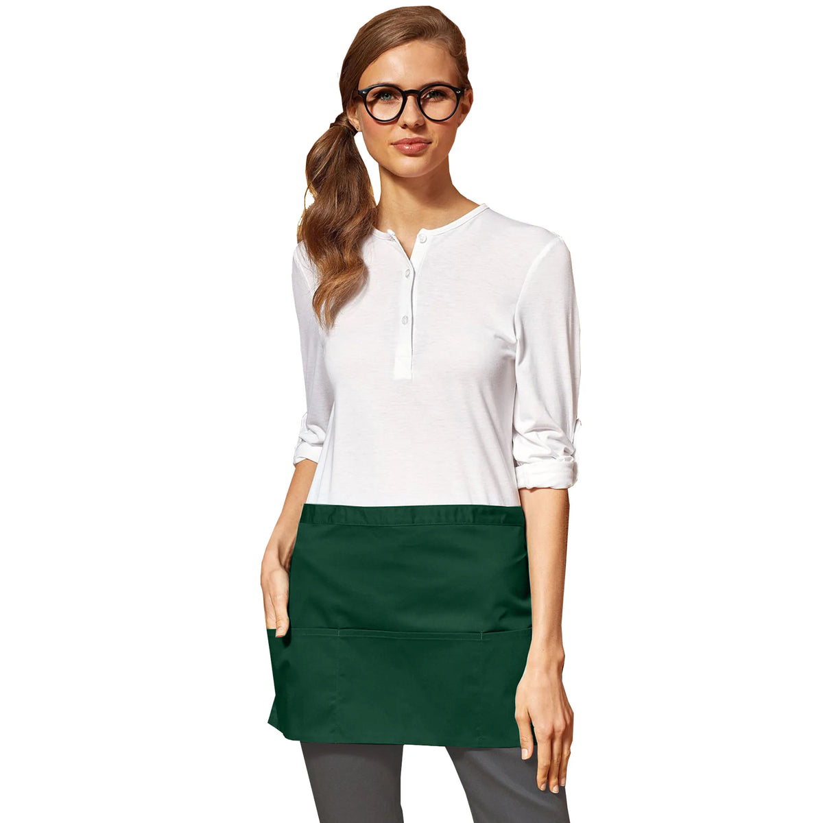 Bottle - Back - Premier Ladies-Womens Colours 3 Pocket Apron - Workwear