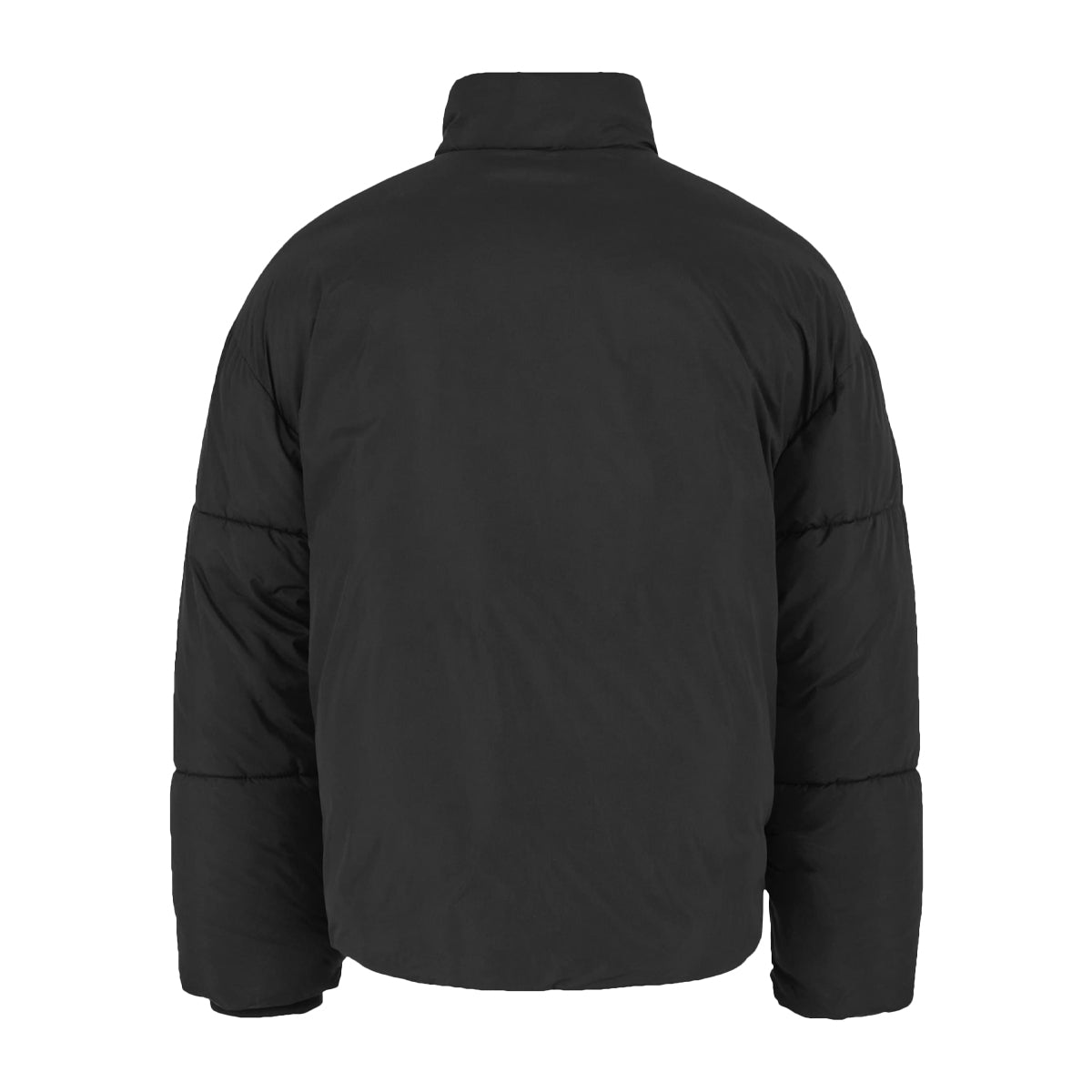 Black - Back - Build Your Brand Womens-Ladies Loose Puffer Jacket