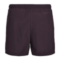 Plum Purple - Front - New Morning Studios Mens Basic Swim Shorts
