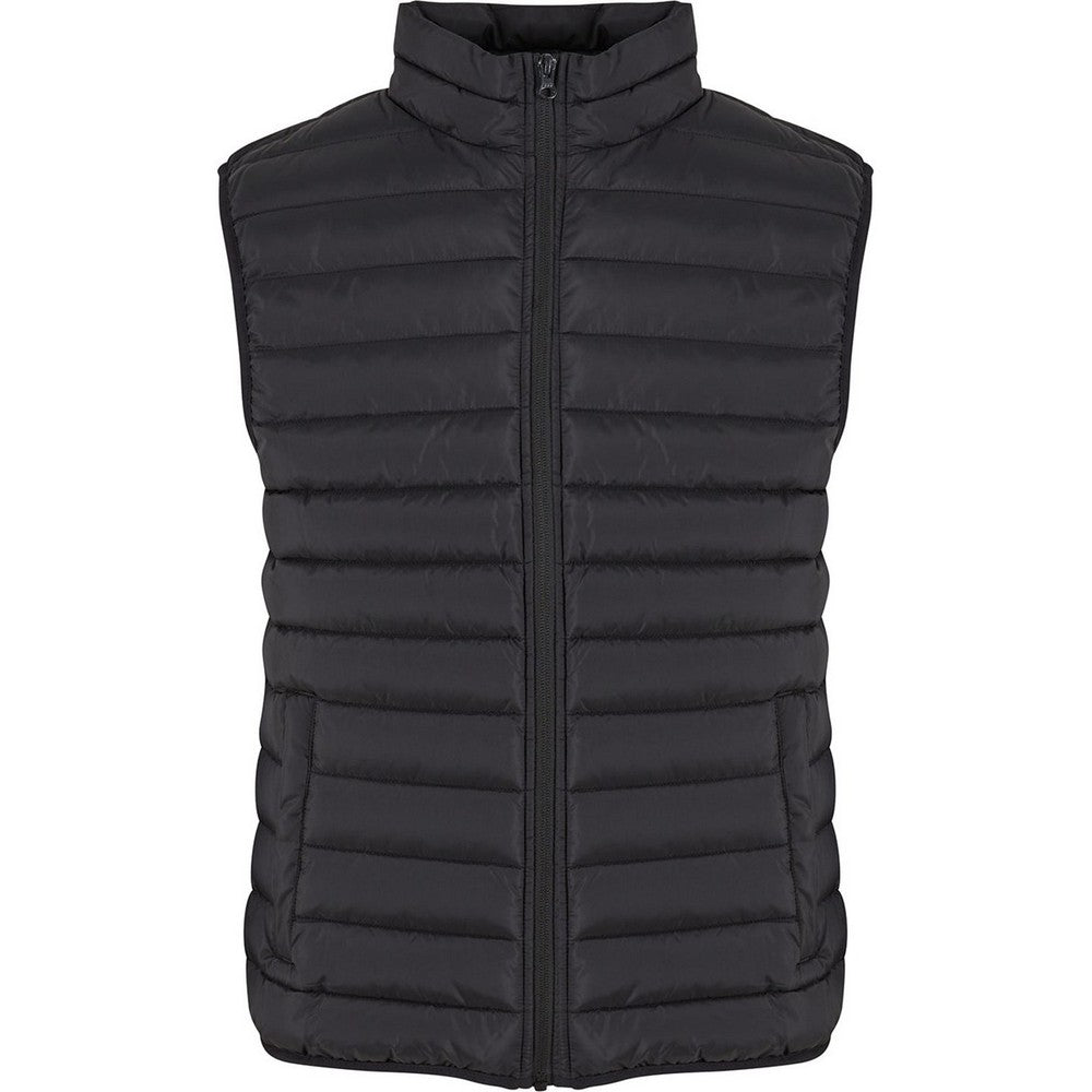 Black - Front - New Morning Studios Mens Lightweight Gilet