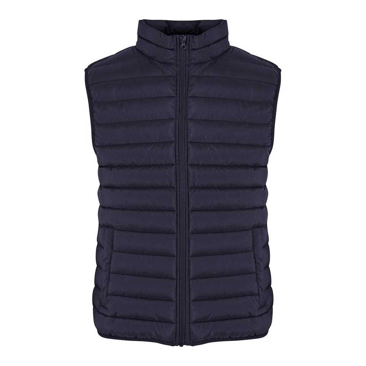 Navy - Front - New Morning Studios Mens Lightweight Gilet