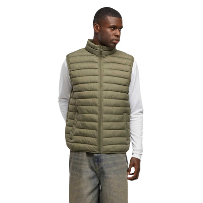 Olive - Back - New Morning Studios Mens Lightweight Gilet