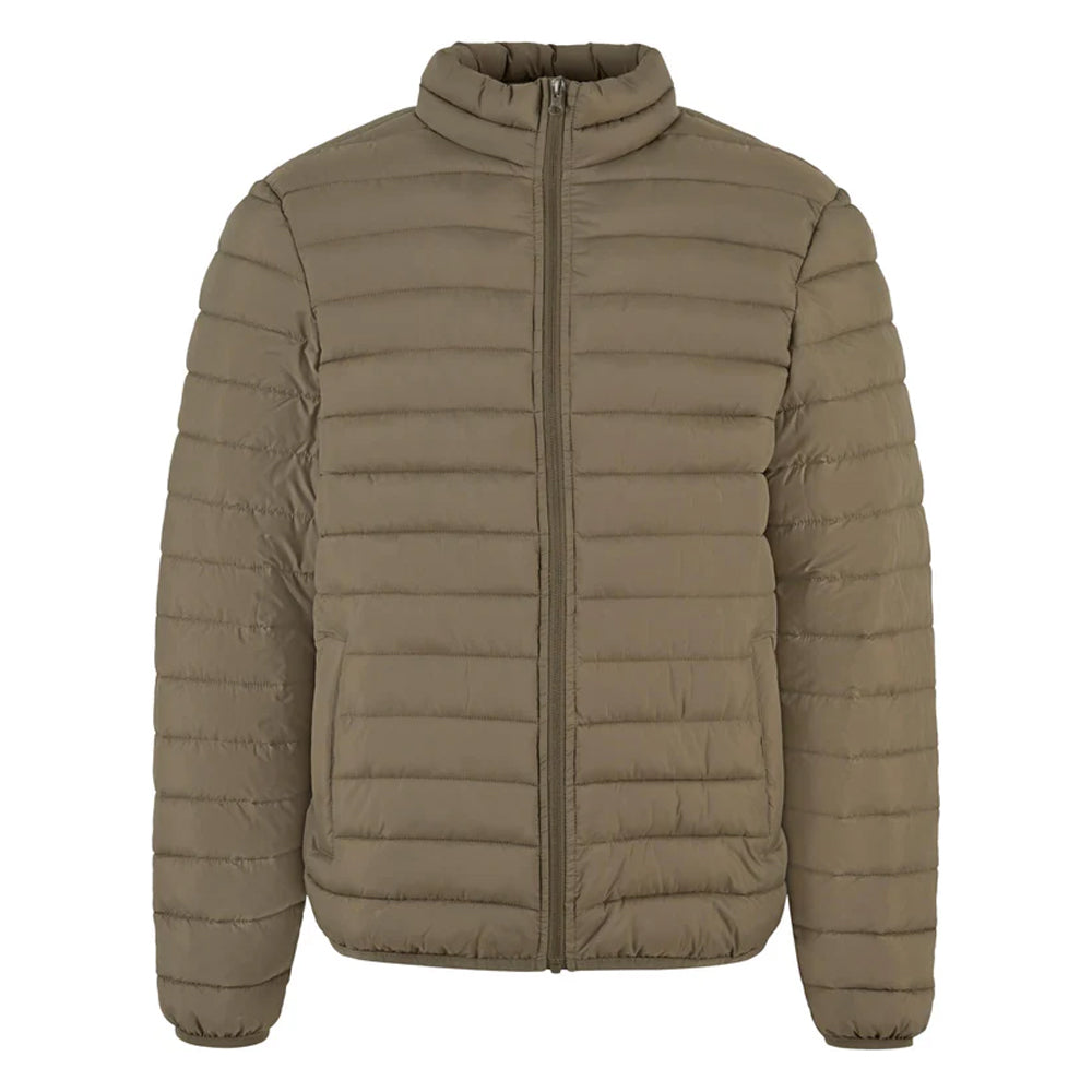 Olive - Front - New Morning Studios Mens Lightweight Puffer Jacket