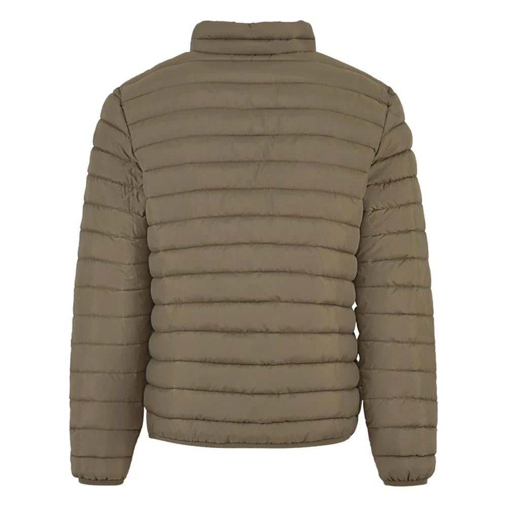 Olive - Back - New Morning Studios Mens Lightweight Puffer Jacket