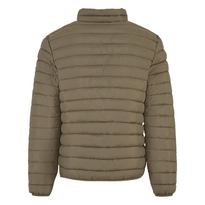 Olive - Back - New Morning Studios Mens Lightweight Puffer Jacket