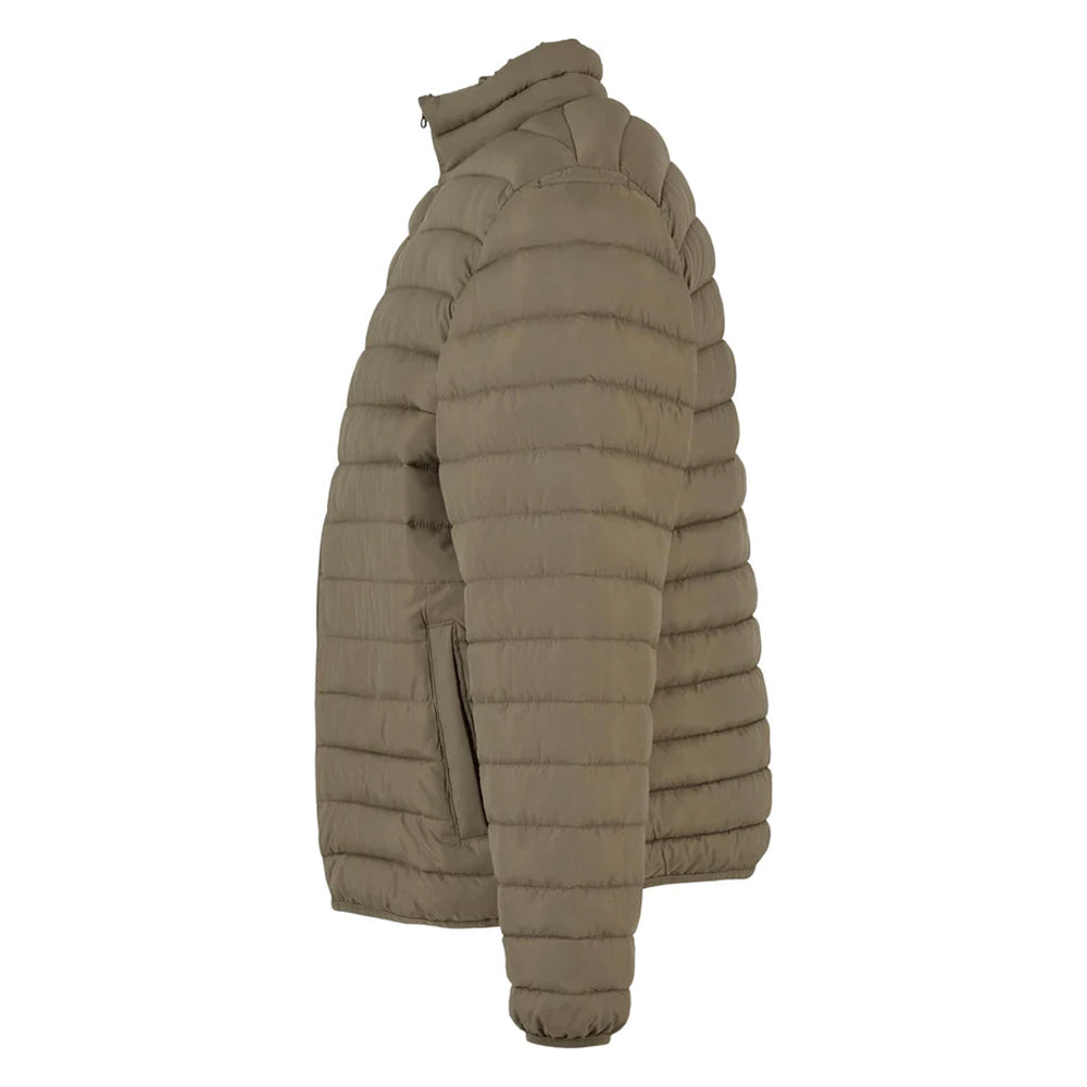 Olive - Side - New Morning Studios Mens Lightweight Puffer Jacket
