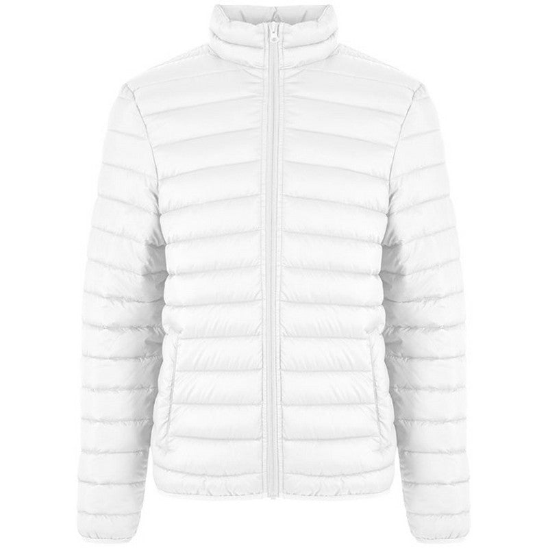 White - Front - New Morning Studios Mens Lightweight Puffer Jacket