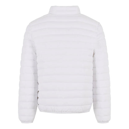 White - Back - New Morning Studios Mens Lightweight Puffer Jacket