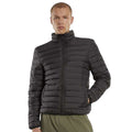 Black - Side - New Morning Studios Mens Lightweight Puffer Jacket