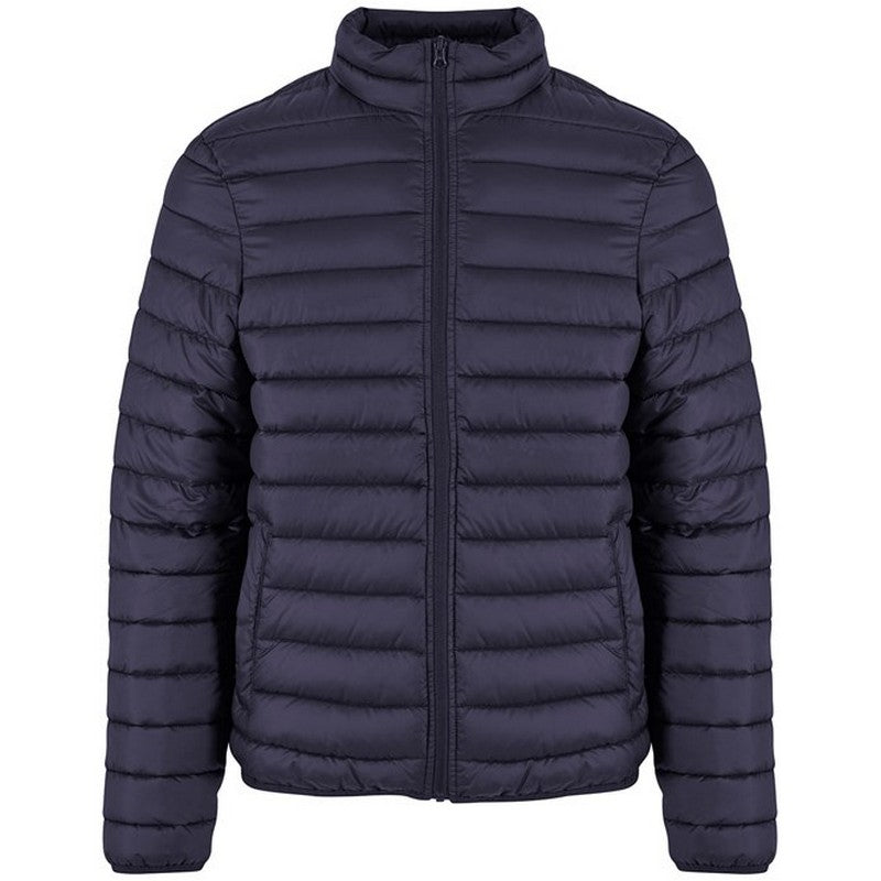 Navy - Front - New Morning Studios Mens Lightweight Puffer Jacket