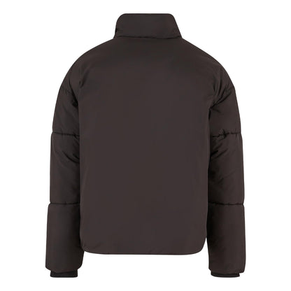 Black - Back - Build Your Brand Mens Oversized Puffer Jacket
