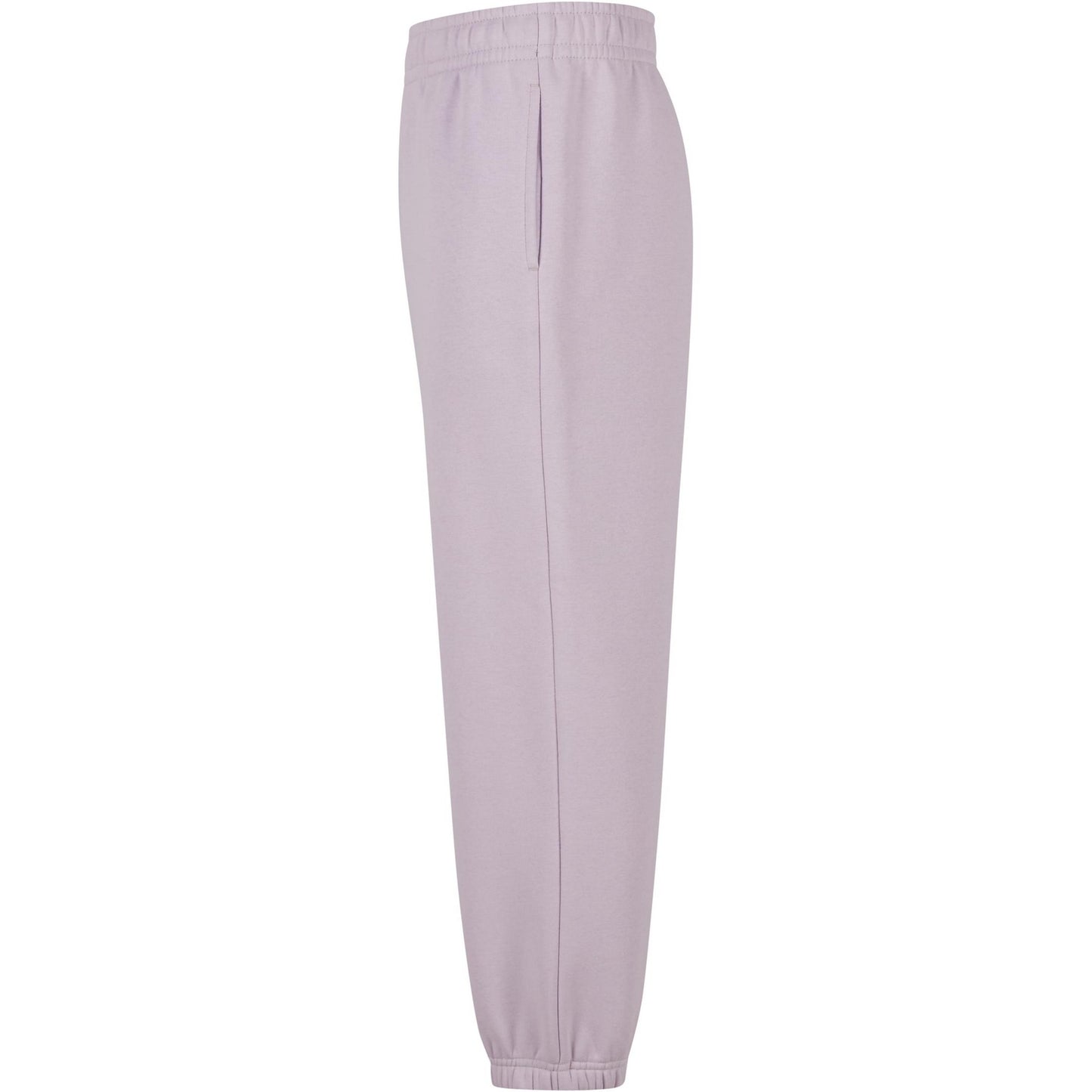 Lilac - Side - Build Your Brand Childrens-Kids Fluffy Sweatpants
