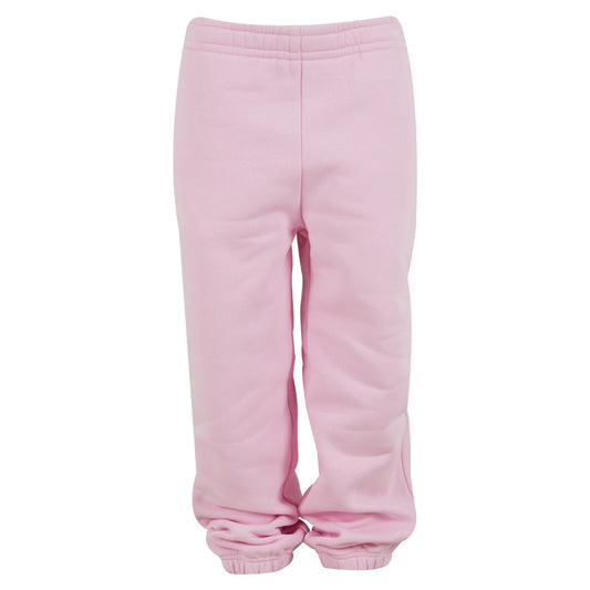 Soft Pink - Front - Build Your Brand Childrens-Kids Fluffy Sweatpants