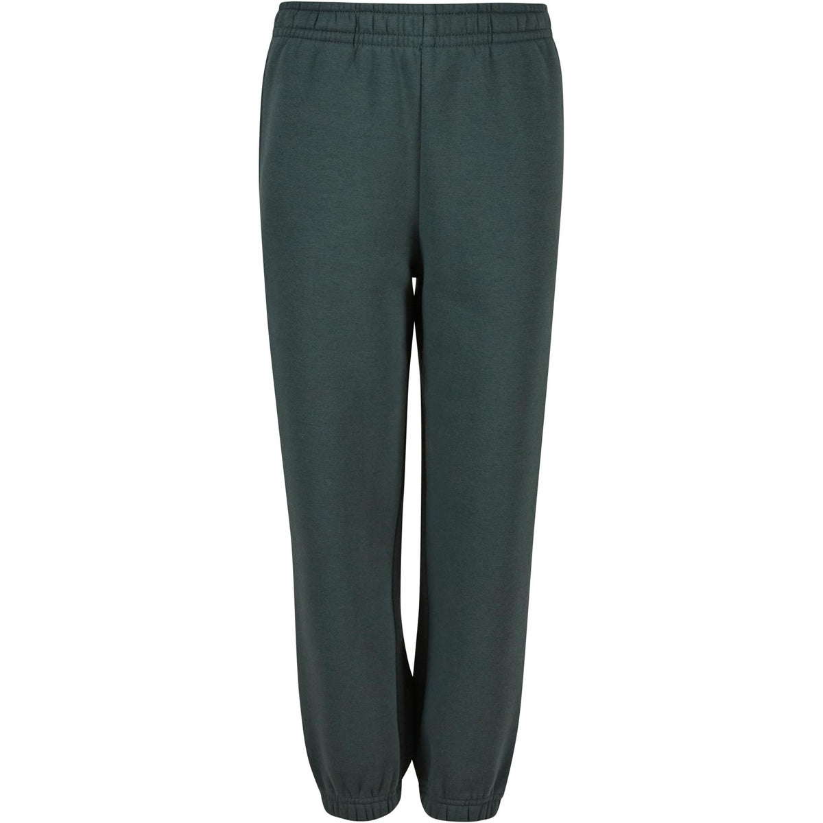 Bottle Green - Front - Build Your Brand Childrens-Kids Fluffy Sweatpants