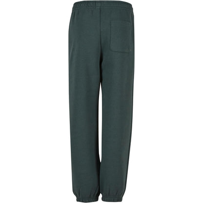 Bottle Green - Back - Build Your Brand Childrens-Kids Fluffy Sweatpants