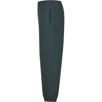 Bottle Green - Side - Build Your Brand Childrens-Kids Fluffy Sweatpants